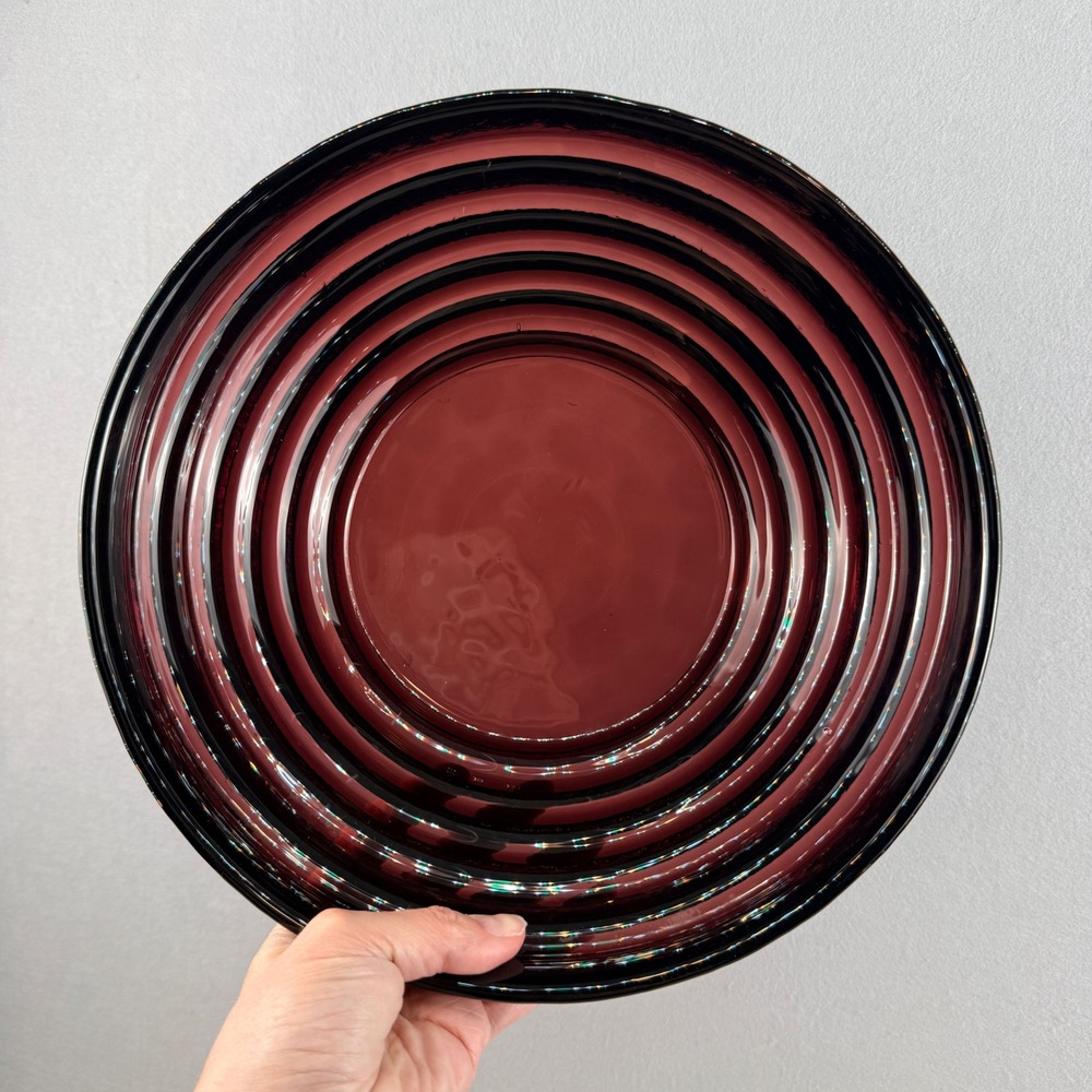 Blenko 9608L Amethyst Step Bowl Large‎ Matt Carter